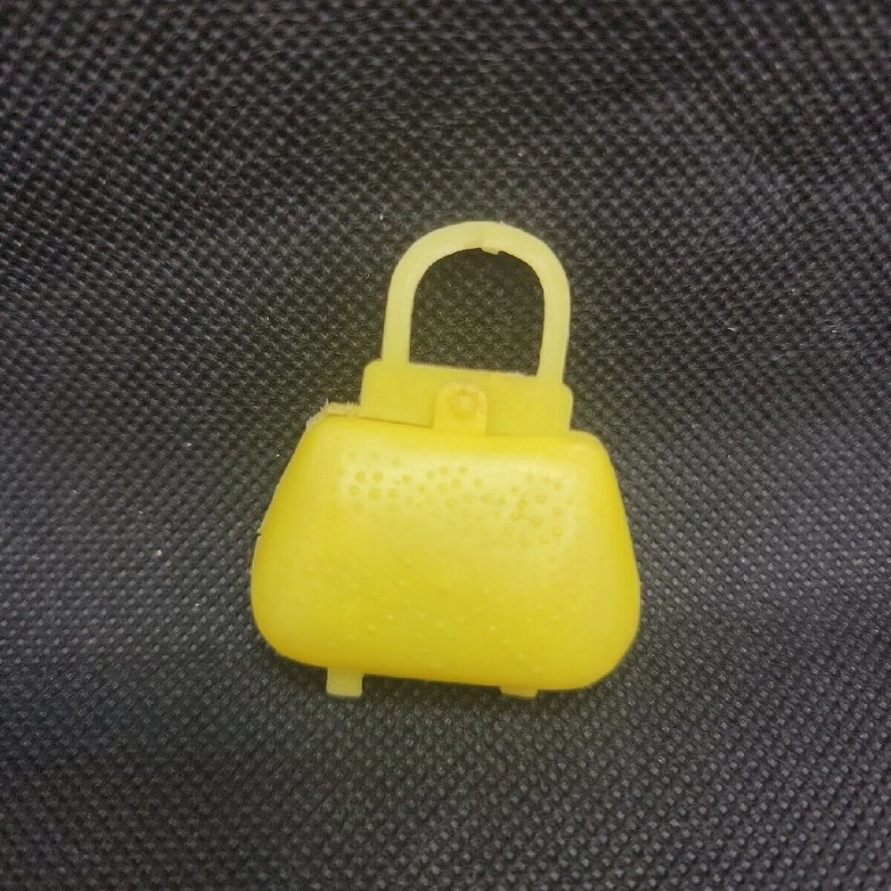 BARBIE Yellow Plastic Purse 1950s Rare Vintage